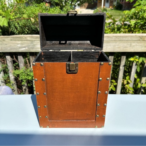 Antique Luxury Wine carrying case for 2 bottles - Picture 4 of 10